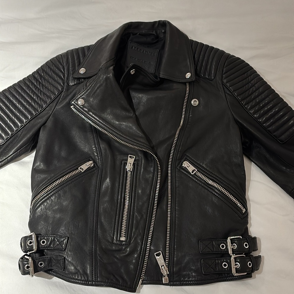 ALL SAINTS BIKER LEATHER JACKET